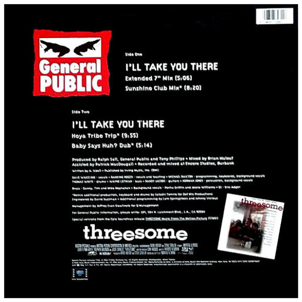 GENERAL PUBLIC - I'LL TAKE YOU THERE | 12'' MAXI SINGLE U...