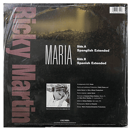 RICKY MARTIN - MARIA (REMIXES) | 12'' MAXI SINGLE USADO