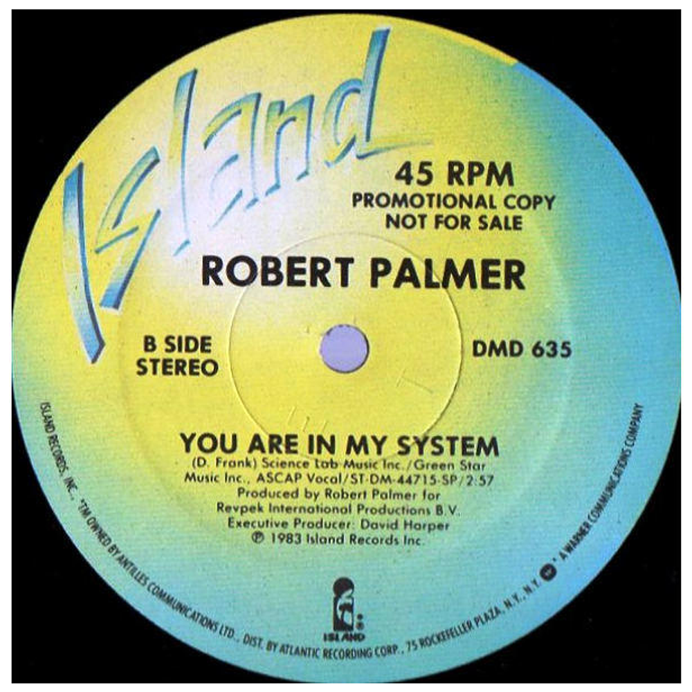 ROBERT PALMER  -  YOU ARE IN MY SYSTEM | 12'' MAXI SINGLE USADO