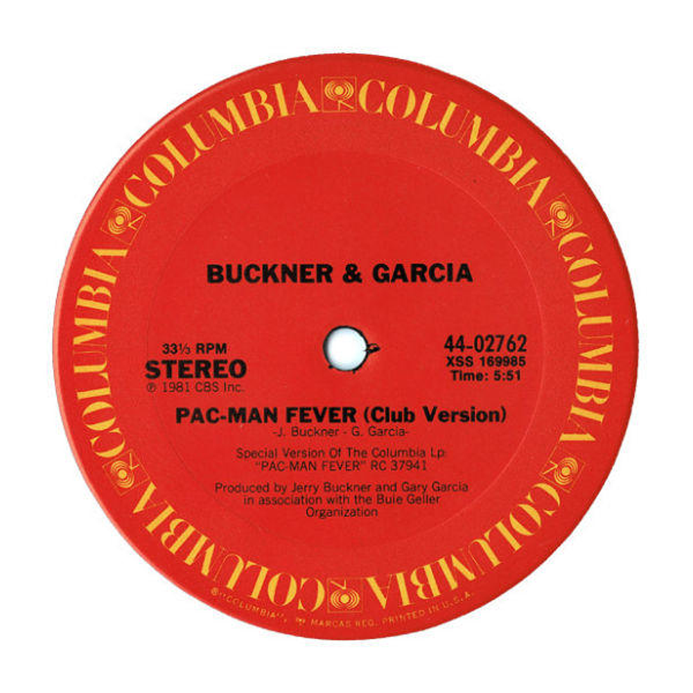 BUCKNER & GARCIA - PAC-MAN FEVER | 12'' MAXI SINGLE USADO