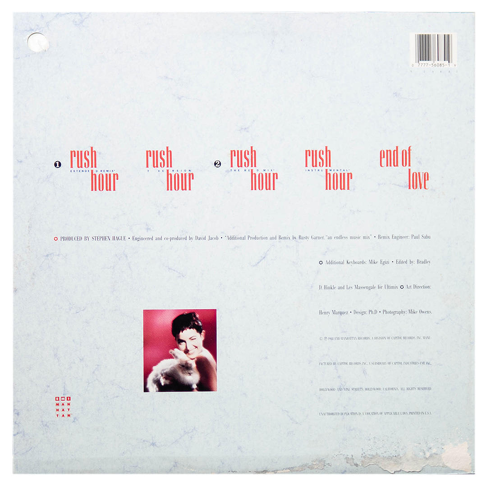 JANE WIEDLIN - RUSH HOUR | 12'' MAXI SINGLE USADO