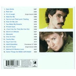 DARYL HALL AND JOHN OATES - VERY BEST OF | CD