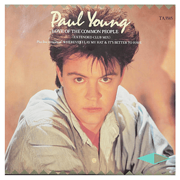 PAUL YOUNG - LOVE OF THE COMMON PEOPLE | 12'' MAXI SINGLE VINILO USADO