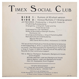 TIMES SOCIAL CLUB - RUMORS | 12'' MAXI SINGLE VINILO USADO