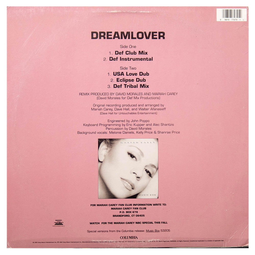 MARIAH CAREY - DREAMLOVER | 12'' MAXI SINGLE USADO