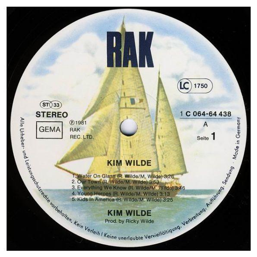 KIM WILDE - KIM WILDE | VINILO USADO