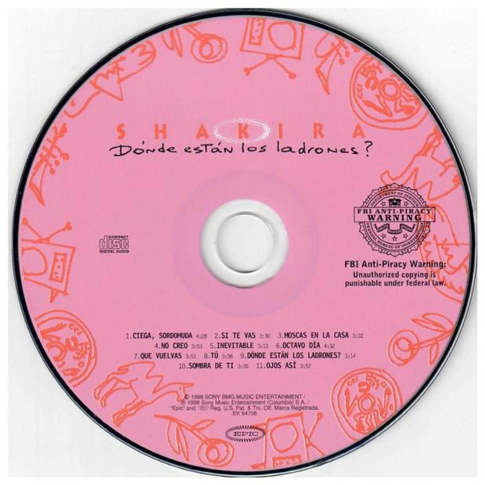 SHAKIRA - DONDE ESTAN LOS LADRONES | CD