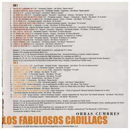 FABULOSOS CADILLACS - OBRAS CUMBRES (2CD) | CD