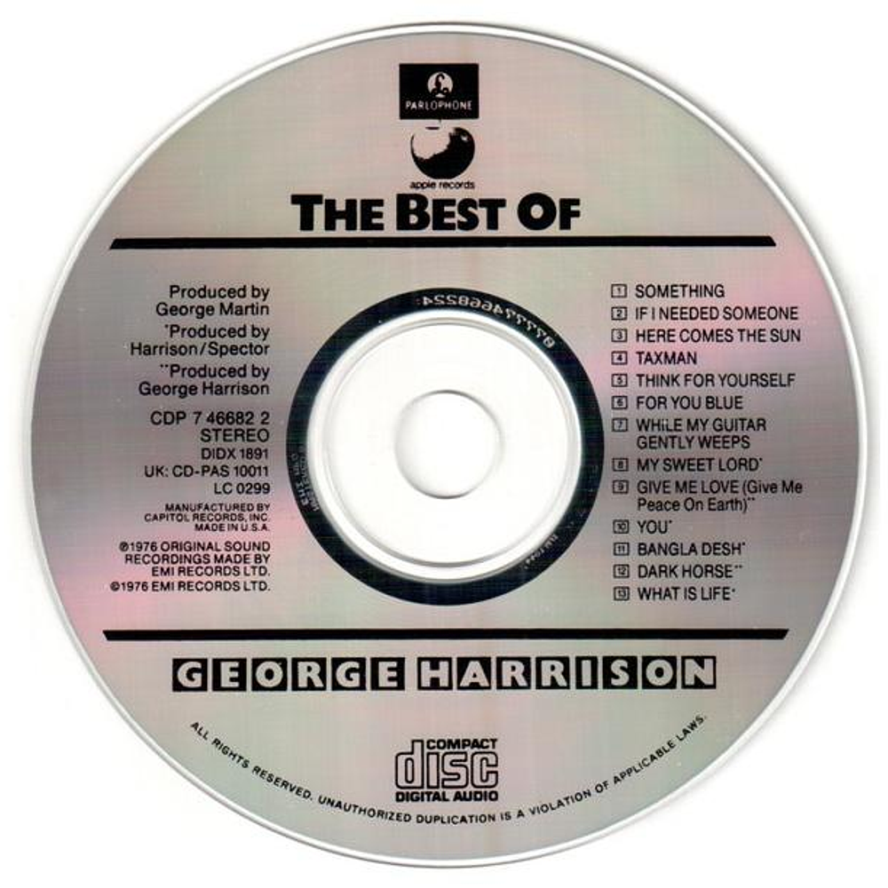 GEORGE HARRISON - THE BEST OF | CD
