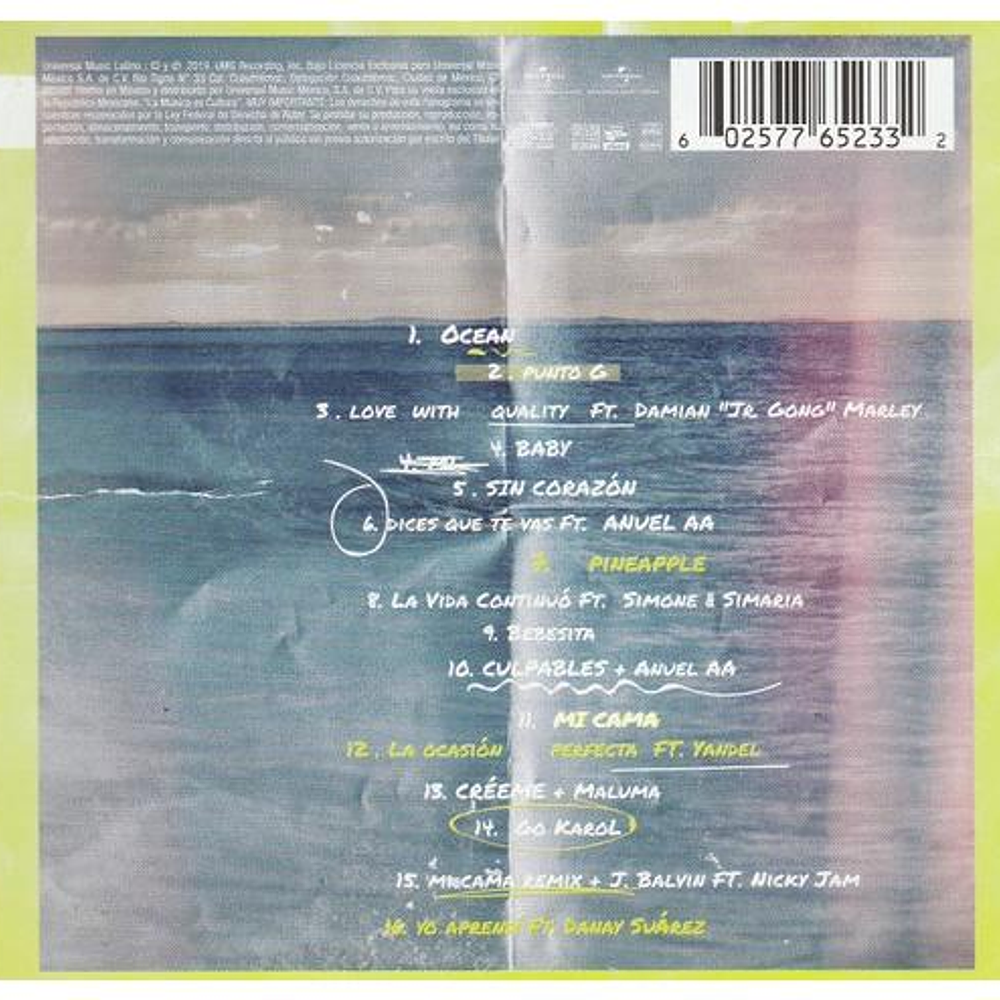 KAROL G - OCEAN | CD