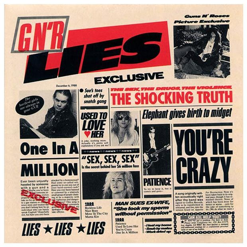 GUNS 'N ROSES - G N`R LIES | CD