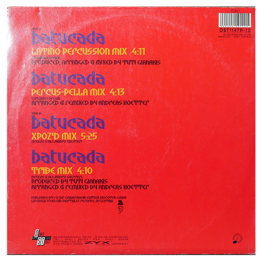 DJ DERO - BATUCADA (THE REMIXES) | 12'' MAXI SINGLE USADO