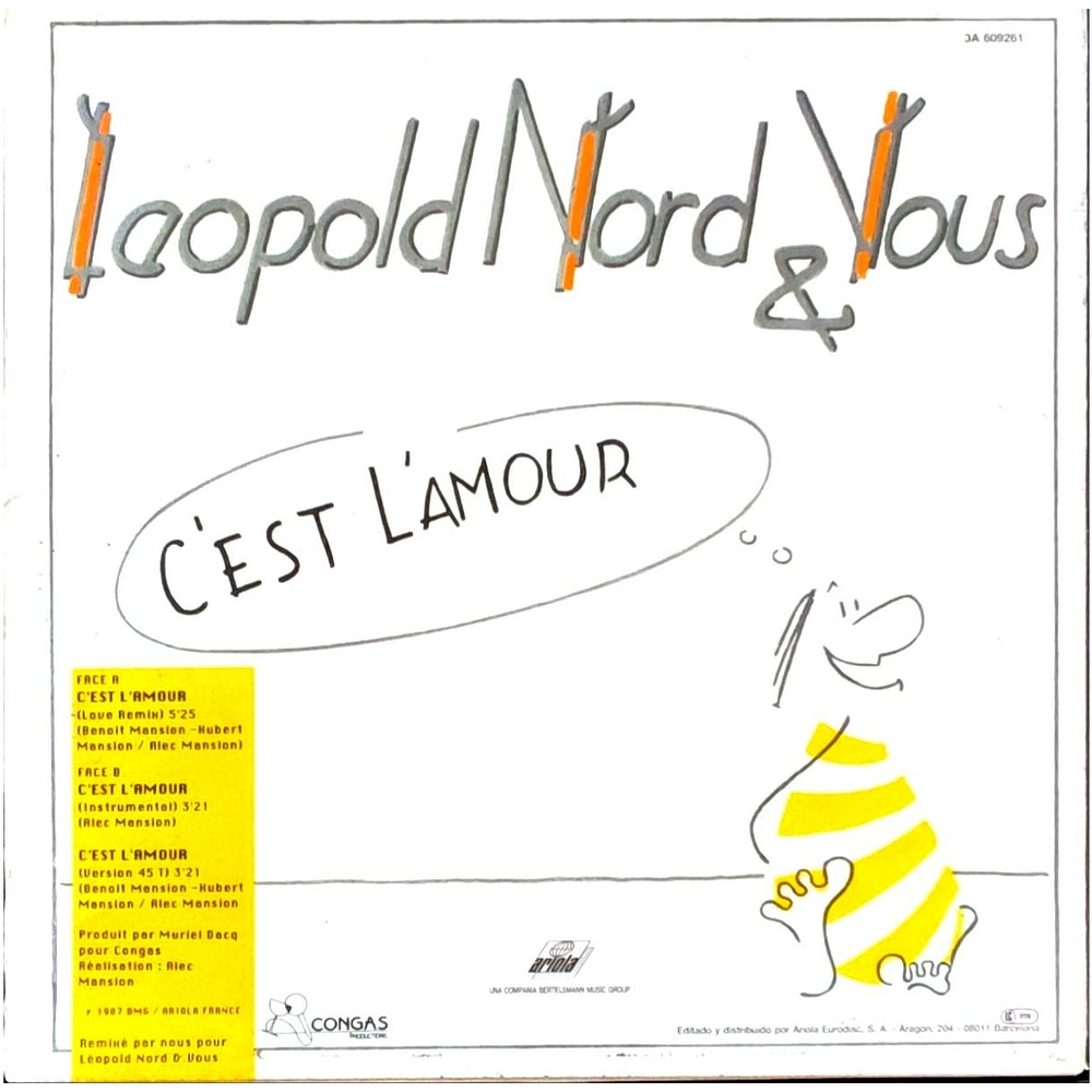 LEOPOLD NORD & VOUS - C'EST L'AMOUR | 12'' MAXI SINGLE USADO