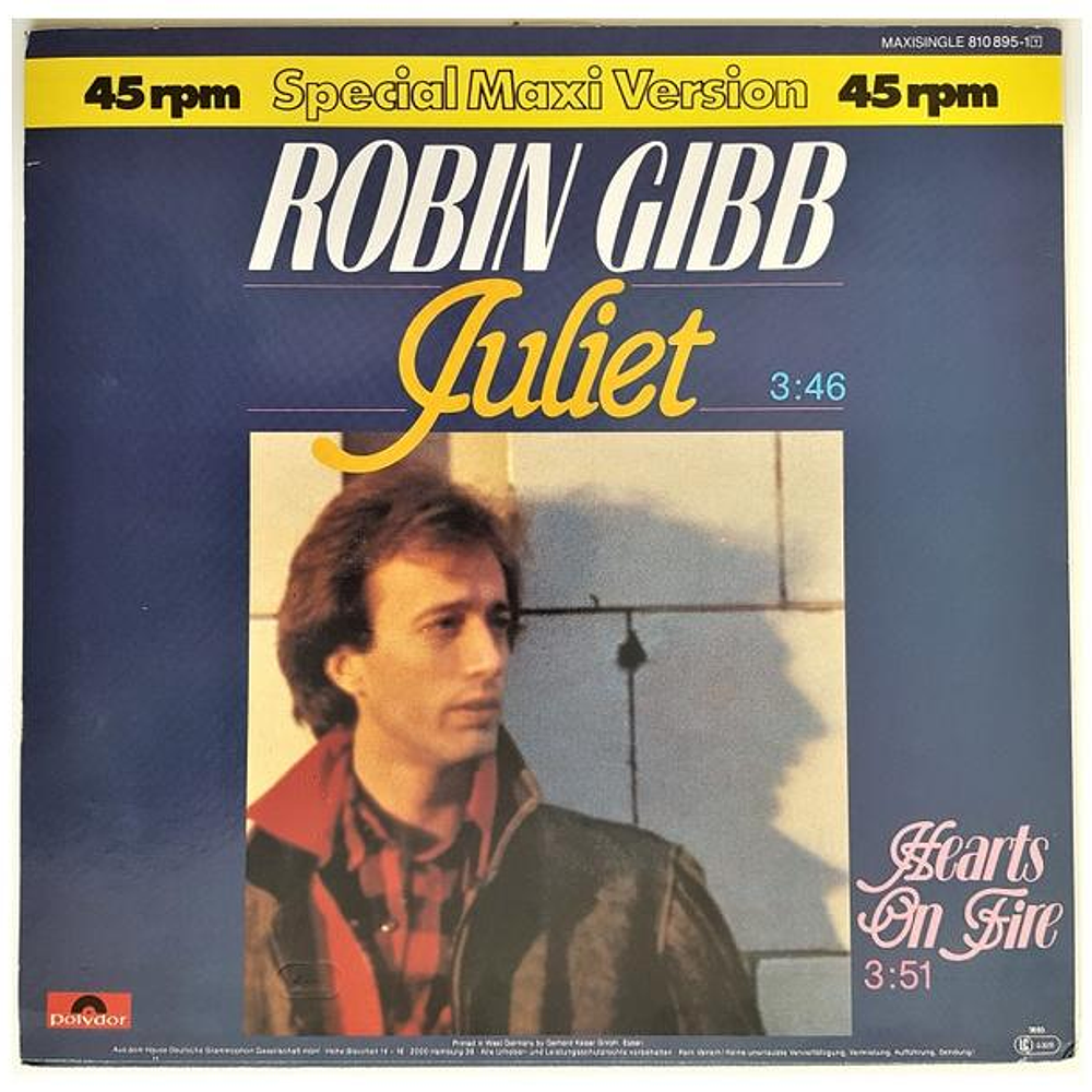 ROBIN GIBB - JULIET | 12'' MAXI SINGLE USADO