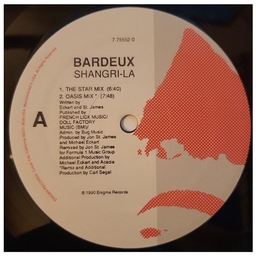 BARDEUX - SHANGRI-LA | 12'' MAXI SINGLE USADO