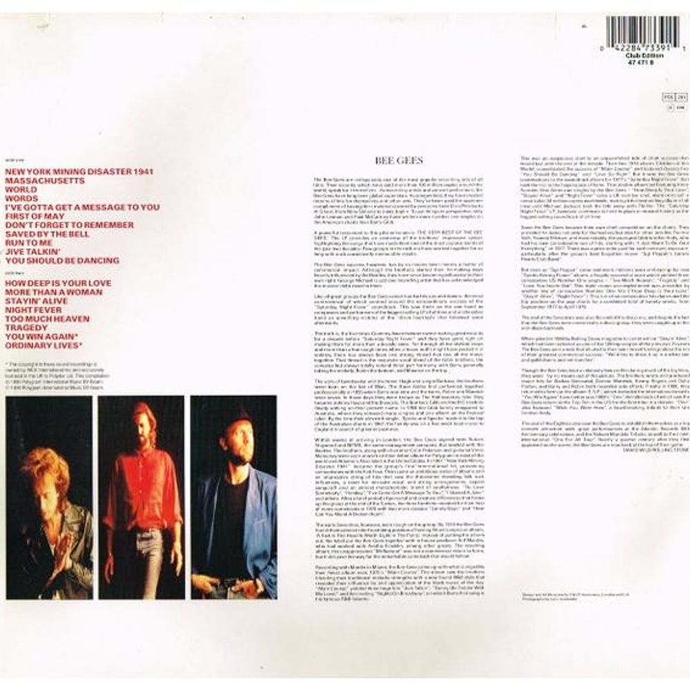 BEE GEES  - THE VERY BEST OF | VINILO USADO