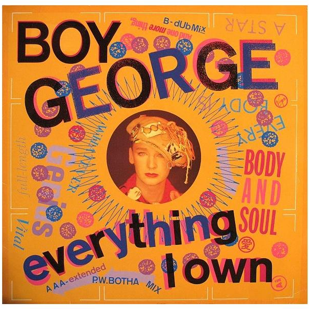 BOY GEORGE - EVERYTHING I OWN | 12'' MAXI SINGLE USADO