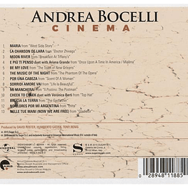 ANDREA BOCELLI - CINEMA | CD