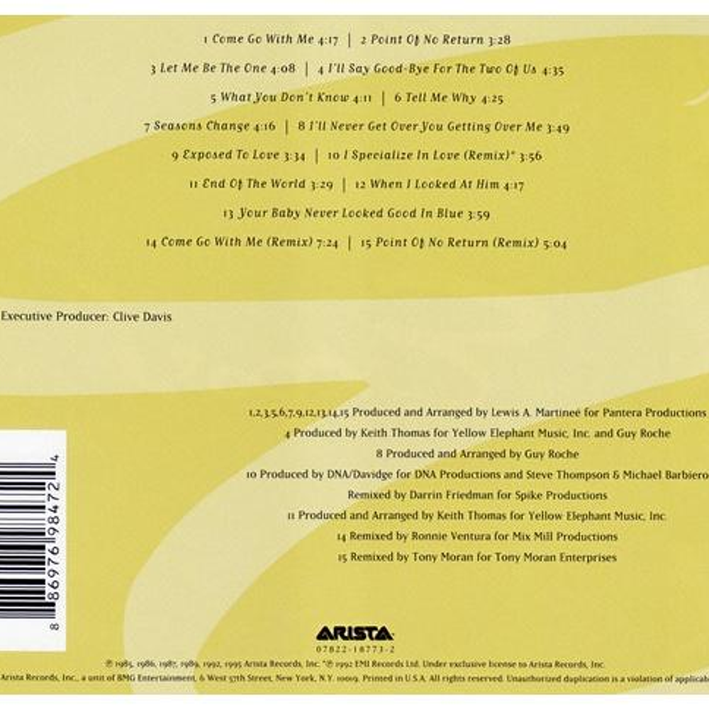 EXPOSE GREATEST HITS CD