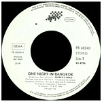 MURRAY HEAD - ONE NIGHT IN BANGKOK | 7'' SINGLE VINILO USADO