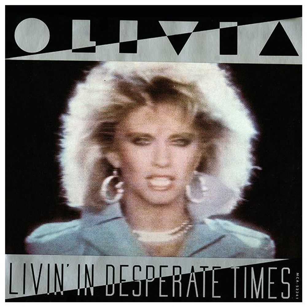 OLIVIA NEWTON JOHN - LIVIN' IN A DESPERATE TIMES | 7'' SINGLE VINILO USADO