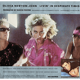 OLIVIA NEWTON JOHN - LIVIN' IN A DESPERATE TIMES | 7'' SINGLE VINILO USADO