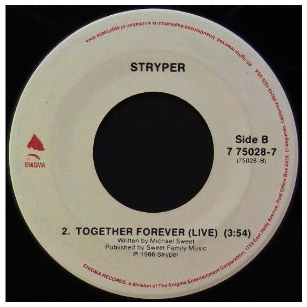 STRYPER - I BELIEVE IN YOU | 7'' SINGLE VINILO USADO