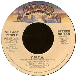 VILLAGE PEOPLE - Y.M.C.A. | 7'' SINGLE VINILO USADO