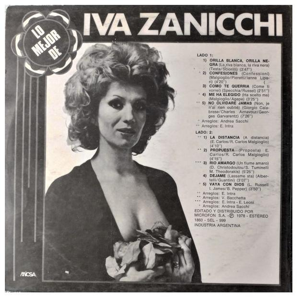 IVA ZANICCHI - LO MEJOR | VINILO USADO