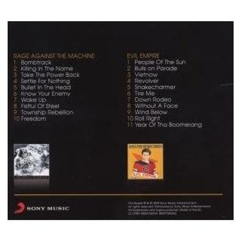 RAGE AGAINST THE MACHINE - RAGE AGAINST THE MACHINE/EVIL EMPIRE (2CD) | CD