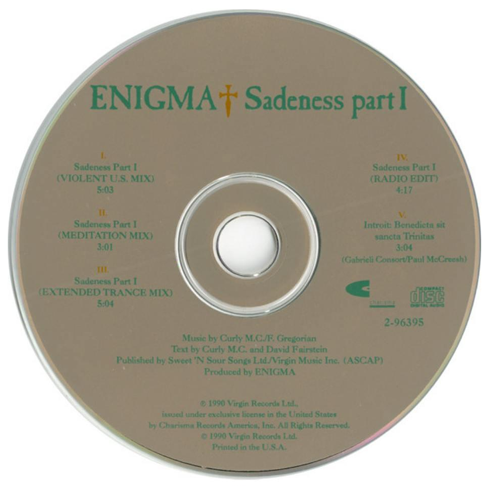 ENIGMA - SADENESS PART I | CD SINGLE