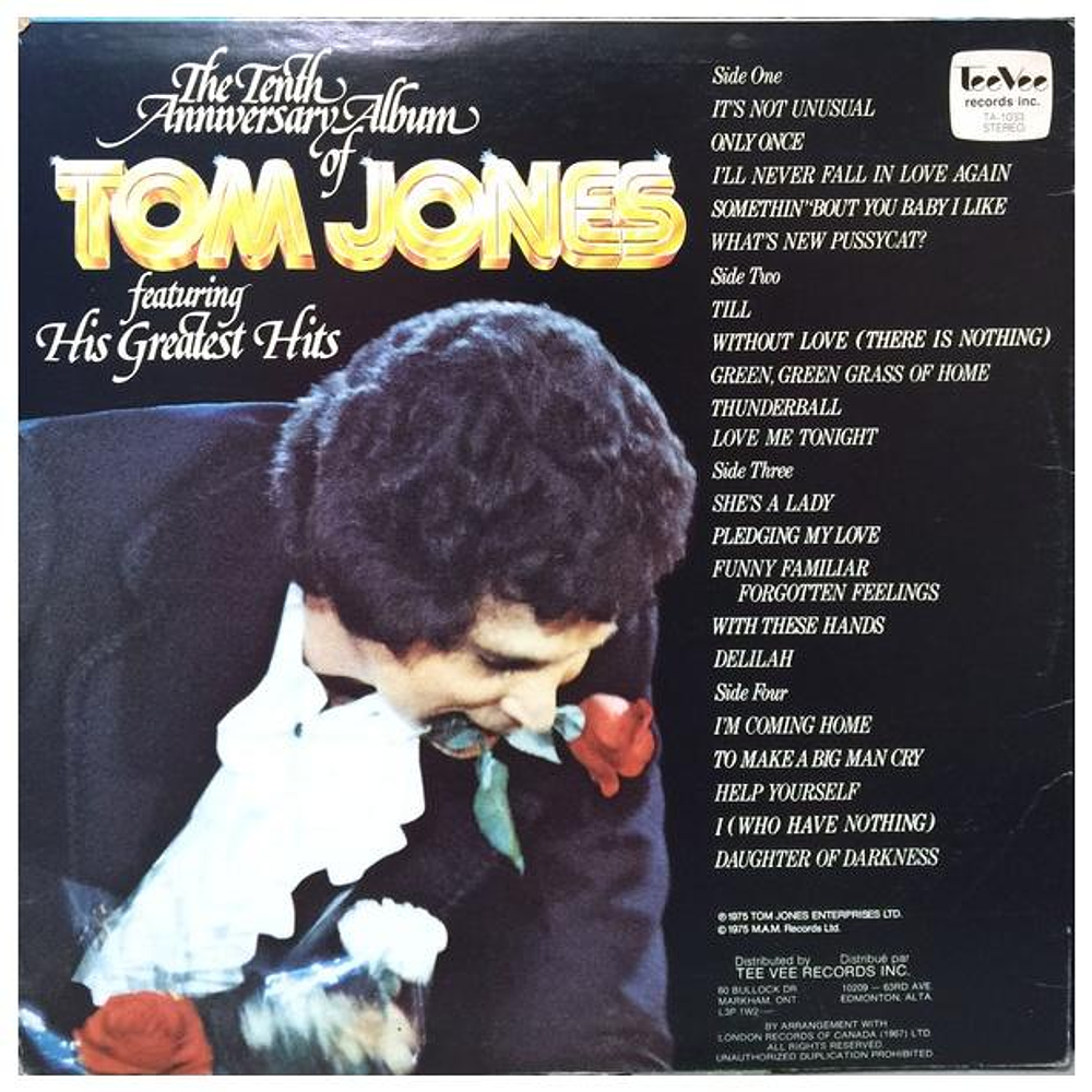 TOM JONES - HIS GREATEST HITS (2LP) | VINILO USADO