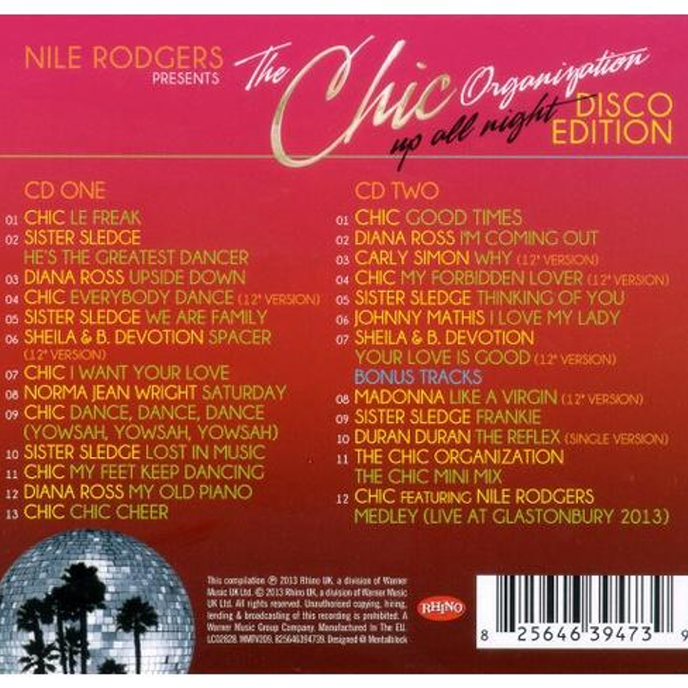 NILE RODGERS - THE CHIC ORGANIZATION UP | CD