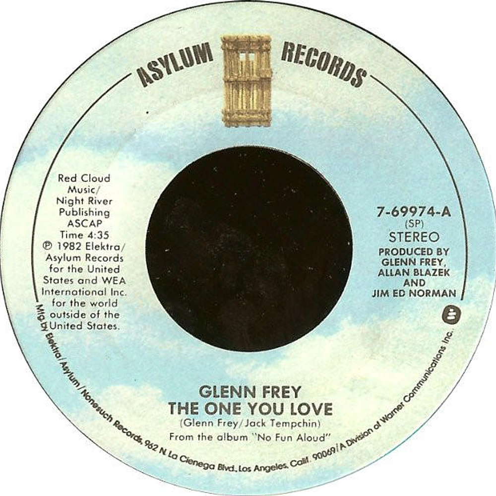 GLEN FREY - THE ONE YOU LOVE | 7'' SINGLE VINILO USADO