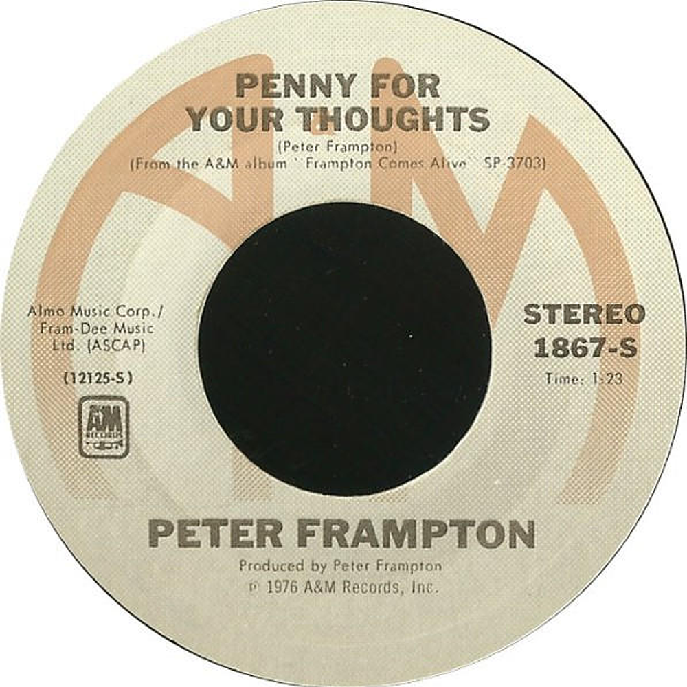 PETER FRAMTOM - DO YOU FEEL LIKE WE DO | 7'' SINGLE VINILO USADO