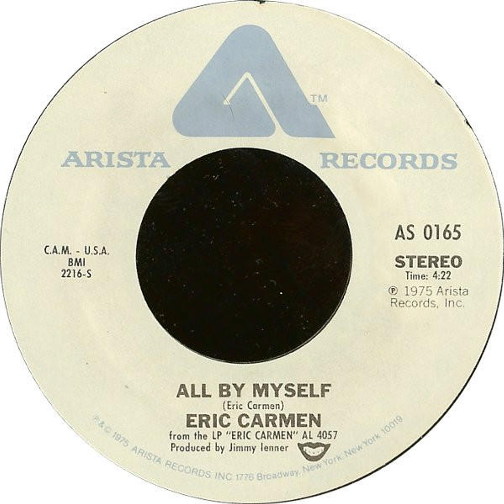 ERIC CARMEN - ALL BY MYSELF | 7'' SINGLE VINILO USADO