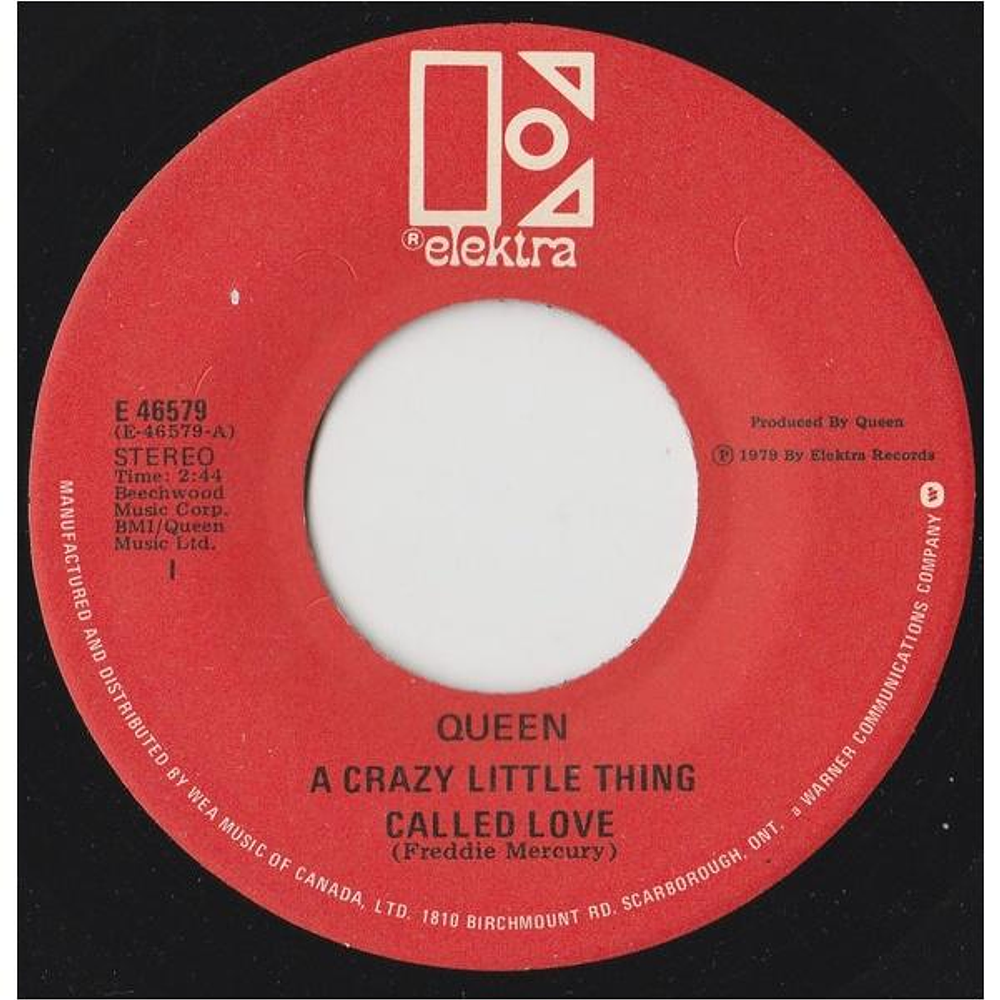 QUEEN - CRAZY LITTLE THING CALL LOVE | 7'' SINGLE VINILO USADO