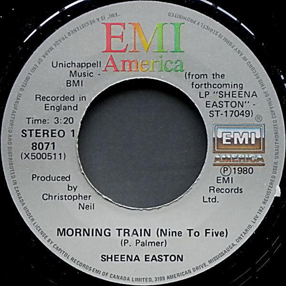 SHEENA EASTON - MORNING TRAIN | 7'' SINGLE VINILO USADO