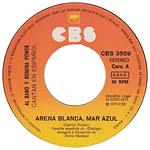 ALBANO Y ROMINA POWER - ARENA BLANCA, MAR AZUL | 7'' SINGLE VINILO USADO