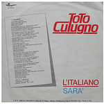 TOTO COTUGNO - L'ITALIANO | 7'' SINGLE VINILO USADO