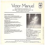 VICTOR MANUEL - SOLO PIENSO EN TI | 7'' SINGLE VINILO USADO