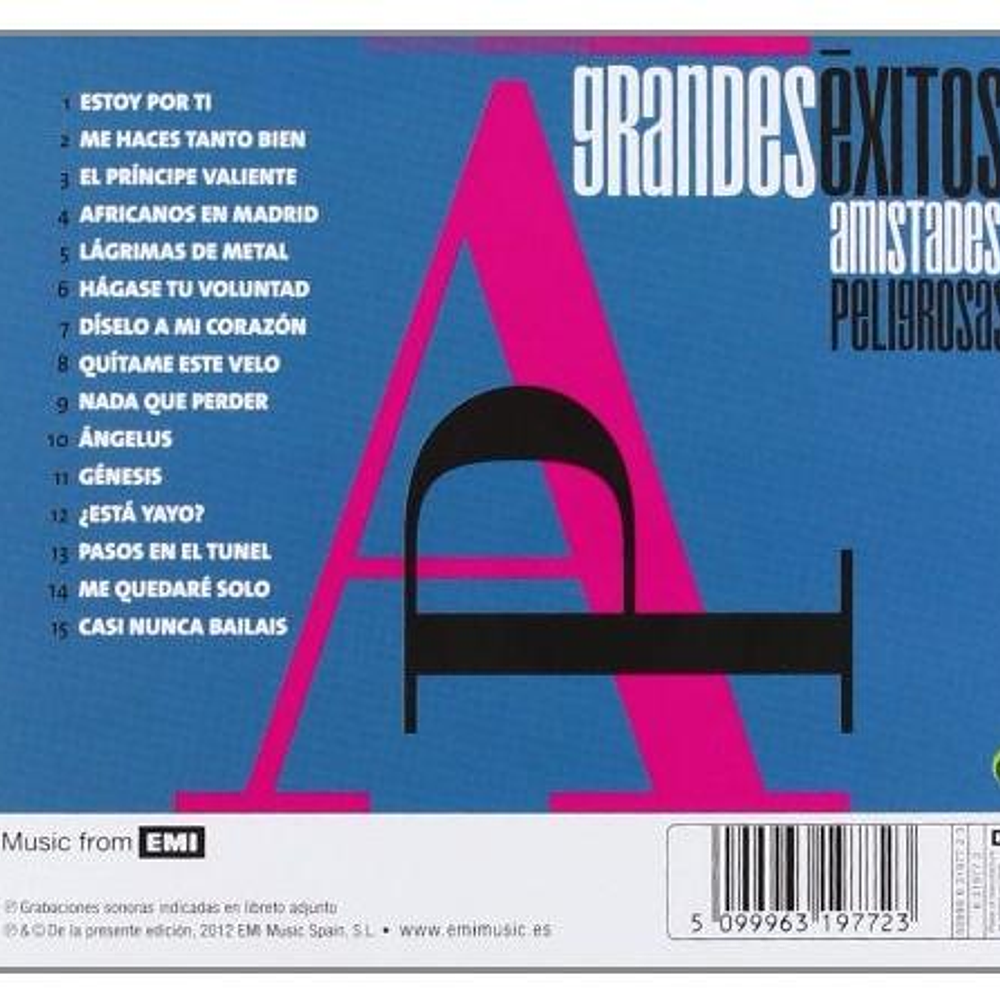 AMISTADES PELIGROSAS - GRANDES EXITOS | CD