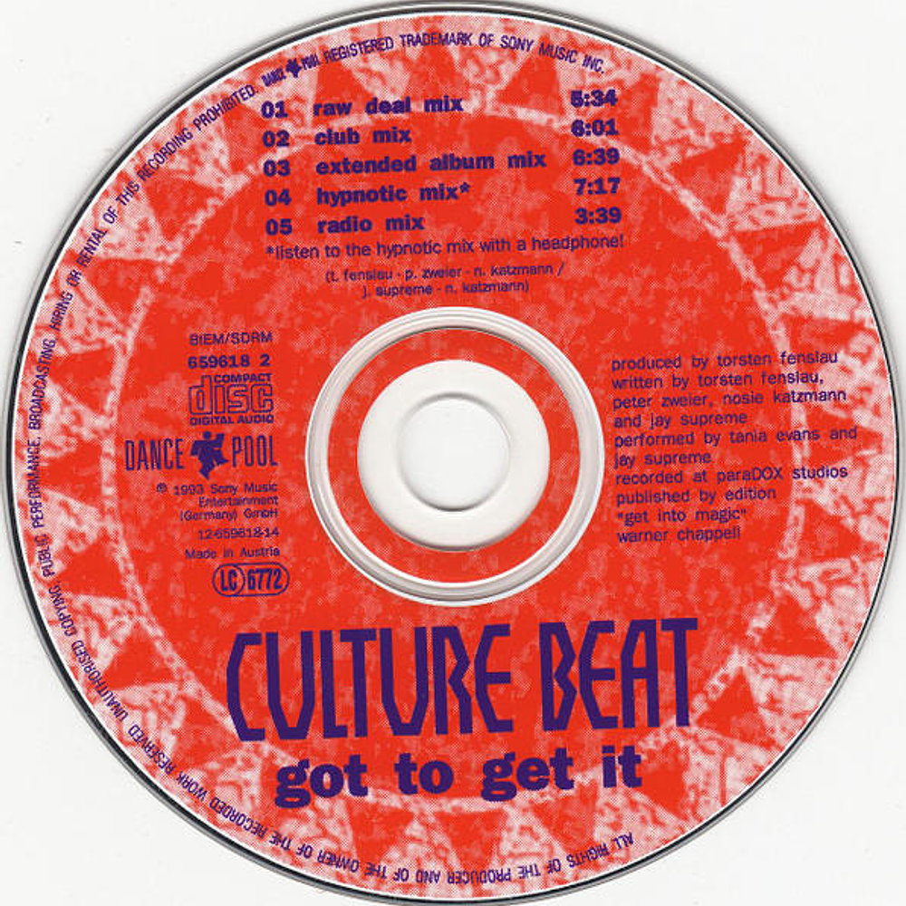 CULTURE BEAT - GOT TO GET IT | CD SINGLE USADO