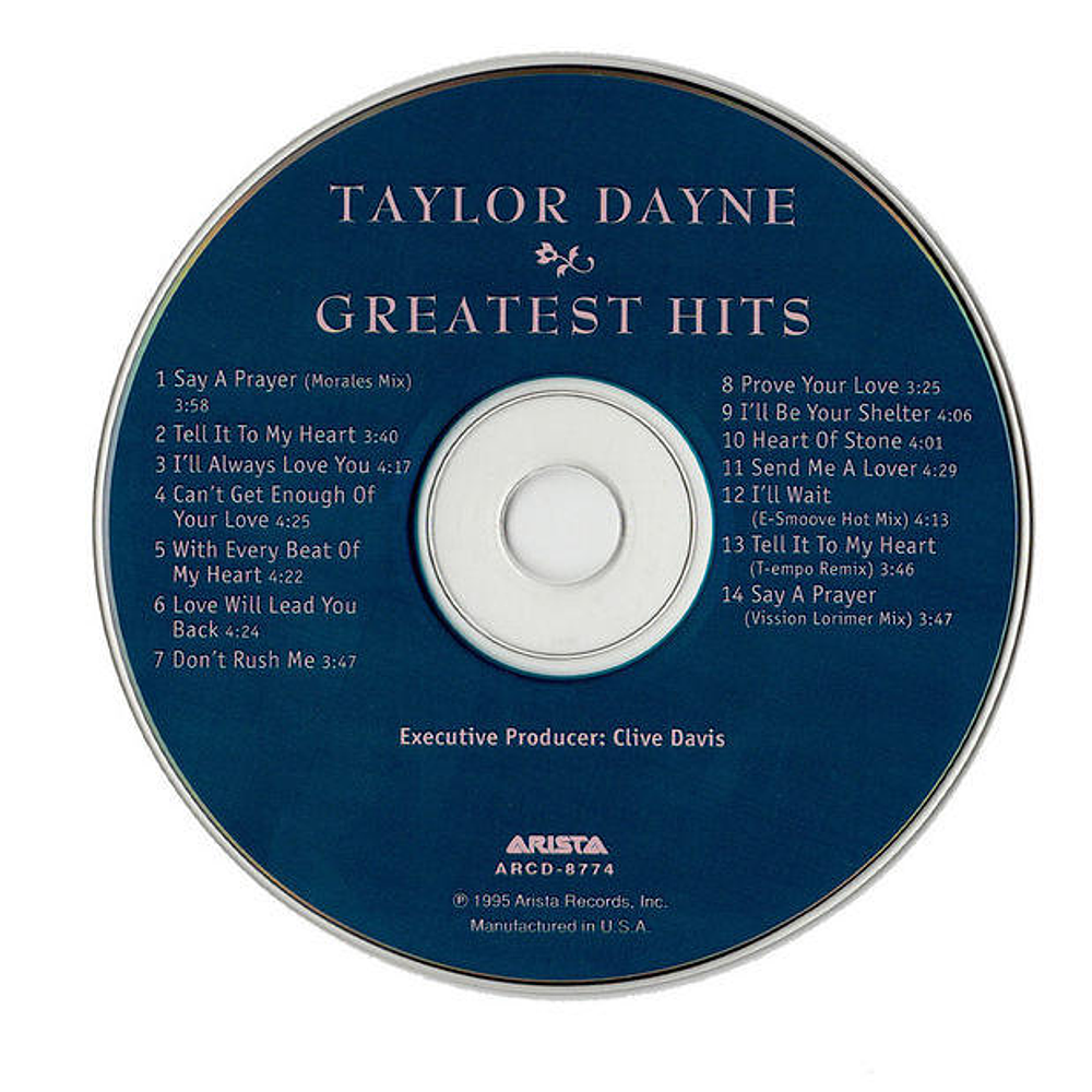 TAYLOR DAYNE  - GREATEST HITS | CD USADO