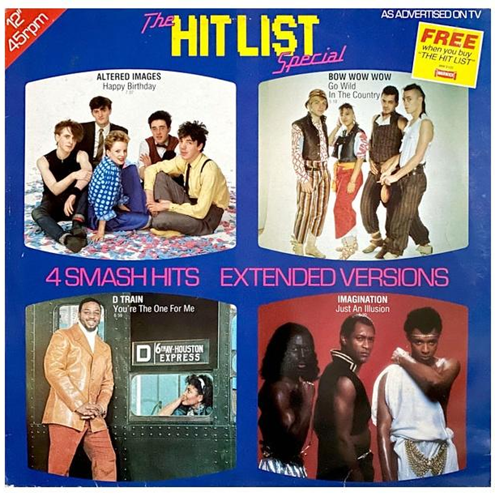 THE HIT LIST - 4 SMASH HITS (EXTENDED VERSIONS) | 12'' MAXI SINGLE USADO