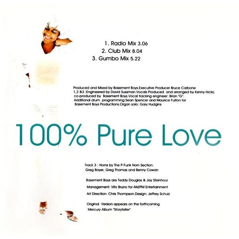 CRYSTAL WATERS - 100% PURE LOVE | CD SINGLE USADO