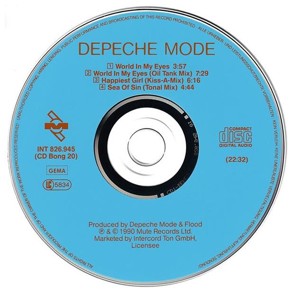 DEPECHE MODE - WORLD IN MY EYES | CD SINGLE USADO