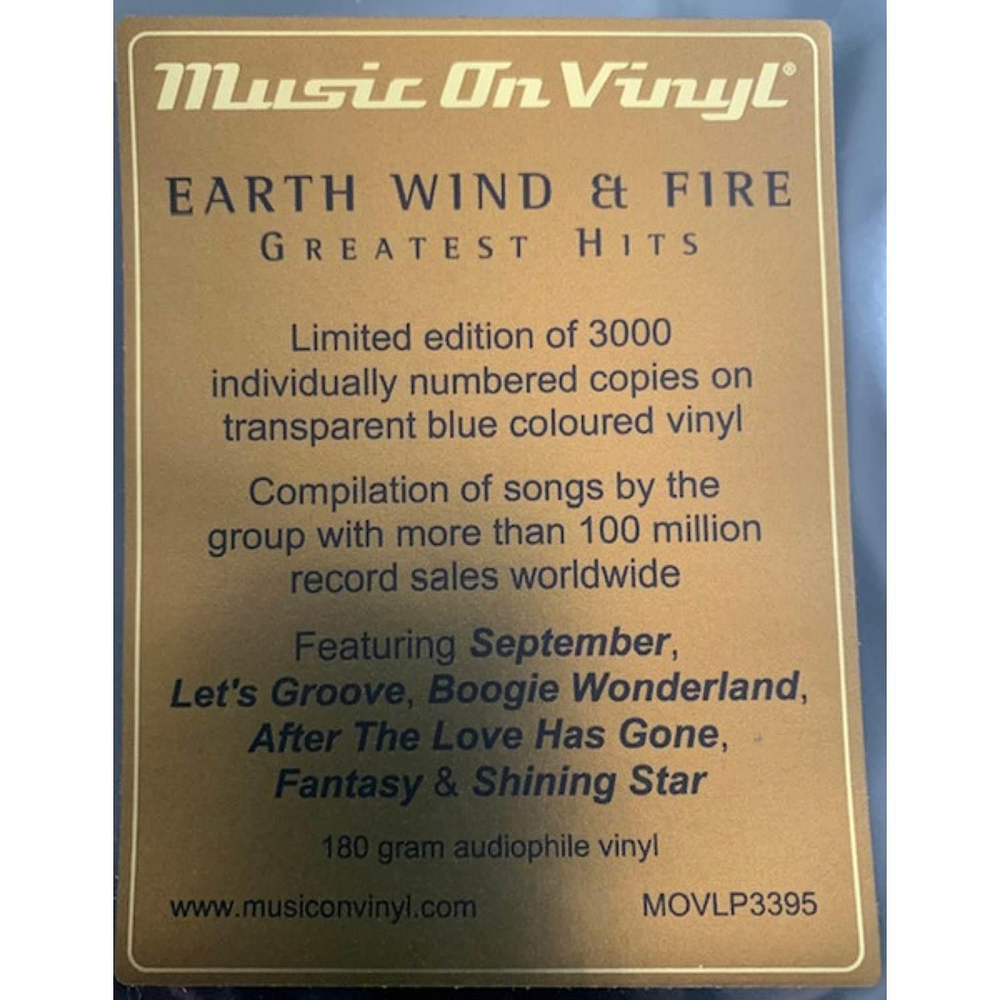 EARTH, WIND & FIRE - GREATEST HITS (2LP)(BLUE VINYL) | VINILO