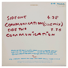 SPANDAU BALLET - COMMUNICATION(CLUB MIX) | 12'' MAXI SINGLE VINILO USADO