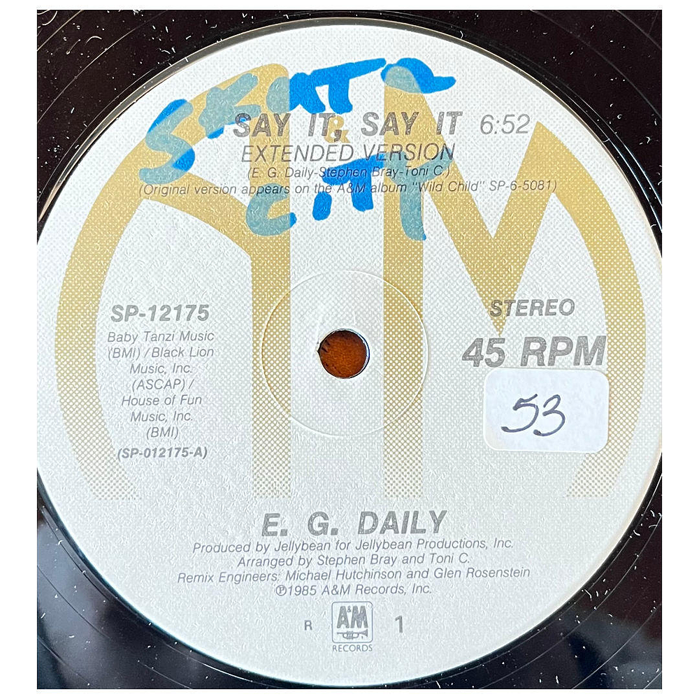 E.G. DAILY - SAY IT, SAY IT | 12'' MAXI SINGLE USADO